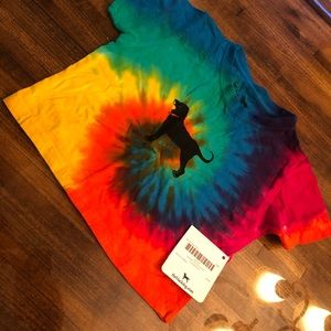 Black Dog tie dye tee
